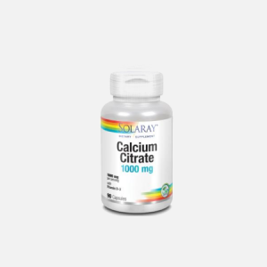 Cálcio Citrato 1000mg – 90 cápsulas – Solaray