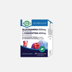 Glucosamina 500mg + Condroitina 400mg – 40 comprimidos – Sovex