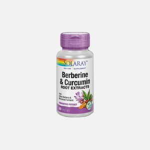 Berberine Curcumin Root Extracts – 60 cápsulas – Solaray