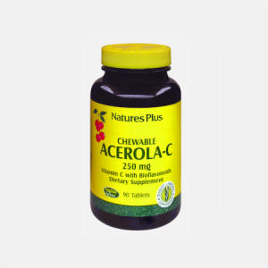 ACEROLA C 250mg – 90 comp. mastigáveis – Natures Plus