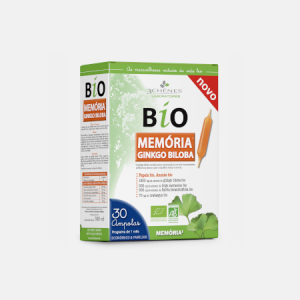 Memória Ginkgo Biloba – 30 ampolas – 3 Chênes