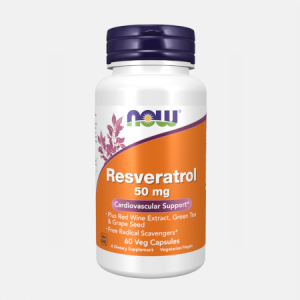 Resveratrol 50 mg – 60 cápsulas – Now