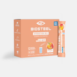 Hydration Mix Pêssego Manga – 12 saquetas – BioSteel