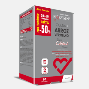 Biokygen Arroz Vermelho Monacolina K 2,9 Pack Eco – 60 cápsulas – Fharmonat