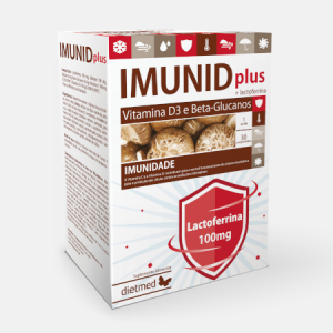 IMUNID Plus + Lactoferrina – 30 comprimidos – Dietmed