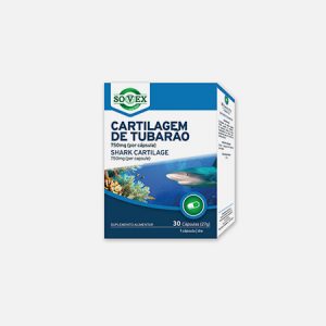 Cartilagem de Tubarão 750mg – 30 cápsulas – Sovex