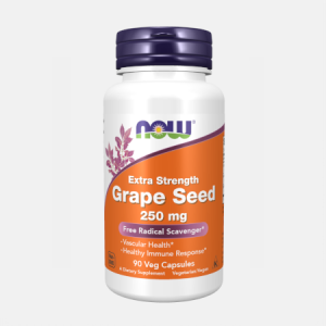 Grape Seed Extra Strength 250 mg –  90 cápsulas – Now