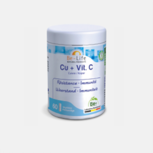 Cobre + Vitamina C – 60 cápsulas – Be-Life