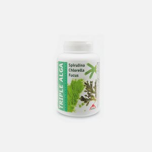 Triple Alga – Spirulina, Clorela, Fucus – 120 cápsulas – Dietética Intersa