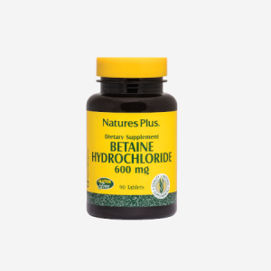 Betaína HCL 600mg – 90 comprimidos – Natures Plus