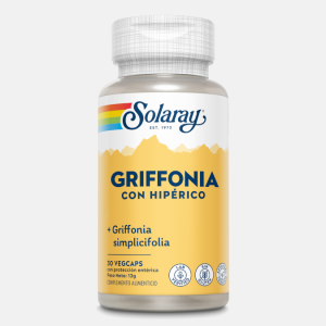 Griffonia (5-HTP) com Hipericão – 30 cápsulas – Solaray