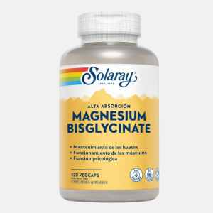 Magnesium Bislycinate – 120 cápsulas – Solaray