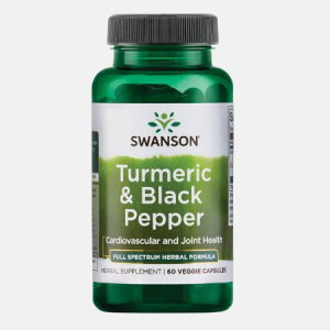 Turmeric & Black Pepper – 60 cápsulas – Swanson