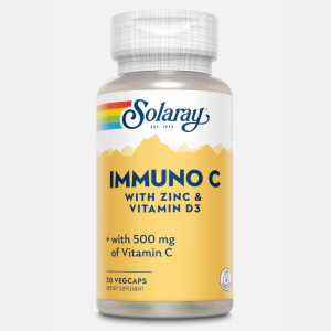 Immuno C (+ Zn + D3) – 30 Vegcaps – Solaray