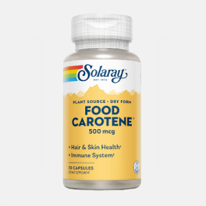 Food Carotene 500mcg – 30 cápsulas – Solaray