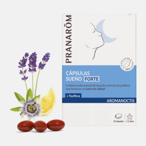 AROMANOCTIS Cápsulas Sono Forte – 30 cápsulas – Pranarom