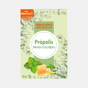 Própolis rebuçados menta e eucalipto – 75g – 2M Pharma