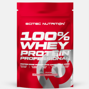 100% Whey Protein Professional Strawberry – 1000g – Scitec Nutrition