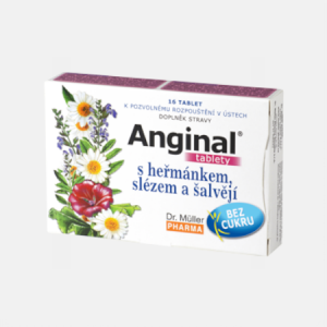 ANGINAL Camomila Malva Salva – 16 comprimidos – Dr. Muller Pharma