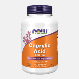 Caprylic Acid 600 mg – 100 cápsulas – Now