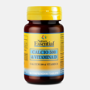 Cálcio 500 + Vitamina D – 50 comprimidos – Nature Essential