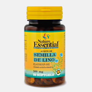 Óleo sementes de linhaça 500mg – 50 cápsulas – Nature Essential