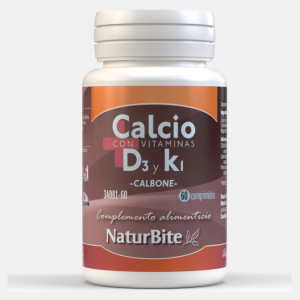 Calbone D3 + K1 – 60 comprimidos – NaturBite