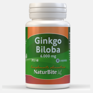 Ginkgo Biloba 6000mg – 60 comprimidos – NaturBite