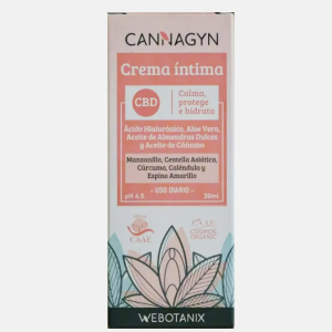 Creme Íntimo BIO Cannagyn – 30ml – WeBotanix