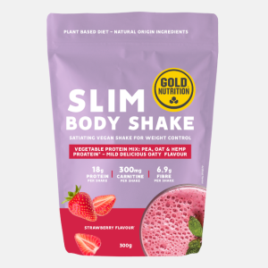 Slim Body Shake Morango – 300g – Gold Nutrition