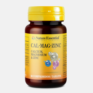 Cálcio Magnésio Zinco 520mg – 50 comprimidos – Nature Essential