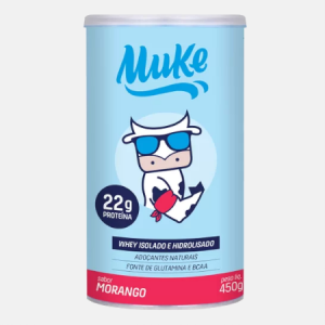 Muke Proteina Whey Isolado Morango – 450g – +Mu