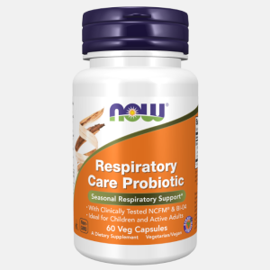 Respiratory Care Probiotic – 60 cápsulas – Now