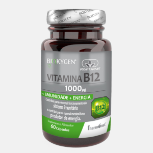 BIOKYGEN Vitamina B12 1000mcg – 60 cápsulas – Fharmonat