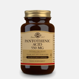 Ácido Pantoténico 550mg – 50 cápsulas – Solgar