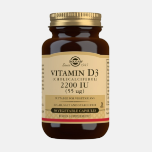 Vitamina D3 2200 UI (55 mcg) – 50 cápsulas – Solgar