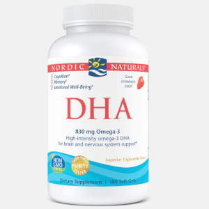 DHA 830mg Strawberry – 180 softgels – Nordic Naturals