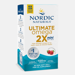 Ultimate Omega 2X Mini Strawberry – 60 mini softgels – Nordic Naturals