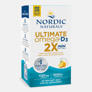 Ultimate Omega-D3 2X Mini – 60 mini softgels – Nordic Naturals