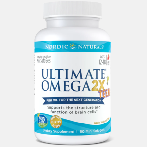 Ultimate Omega 2X TEEN Strawberry – 60 softgels – Nordic Naturals