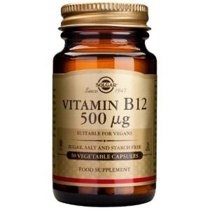 VITAMINA B12 (cianocobalamina) 500mcg – 50 cápsulas – Solgar