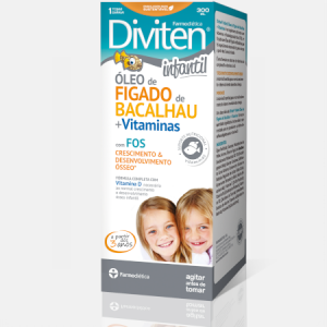 Diviten Infantil Óleo Figado de Bacalhau + Vitaminas – 300ml – Farmodiética