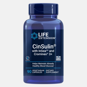 CinSulin® with InSea2® and Crominex® 3+ – 90 cápsulas – Life Extension