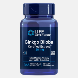 Ginkgo Biloba Certified Extract – 365 cápsulas – Life Extension