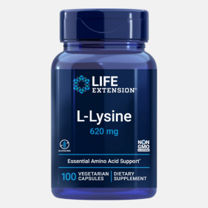 L-Lysine 620mg – 100 cápsulas – Life Extension