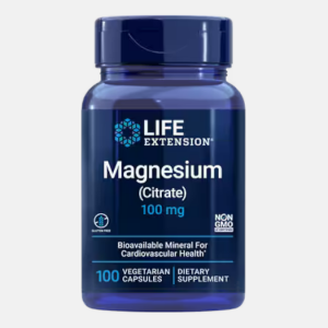 Magnesium (Citrate) 100mg – 100 cápsulas – Life Extension