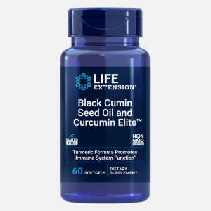 Black Cumin Seed Oil with Curcumin Elite – 60 cápsulas – Life Extension