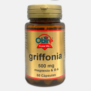 Griffonia 5-HTP 100mg Magnésio B6 – 60 cápsulas – OBIRE