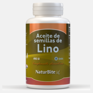 Óleo de Sementes de Linhaça 1000mg – 60 cápsulas – NaturBite