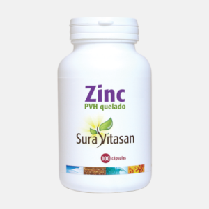 Zinc PVH quelado – 100 cápsulas – Sura Vitasan